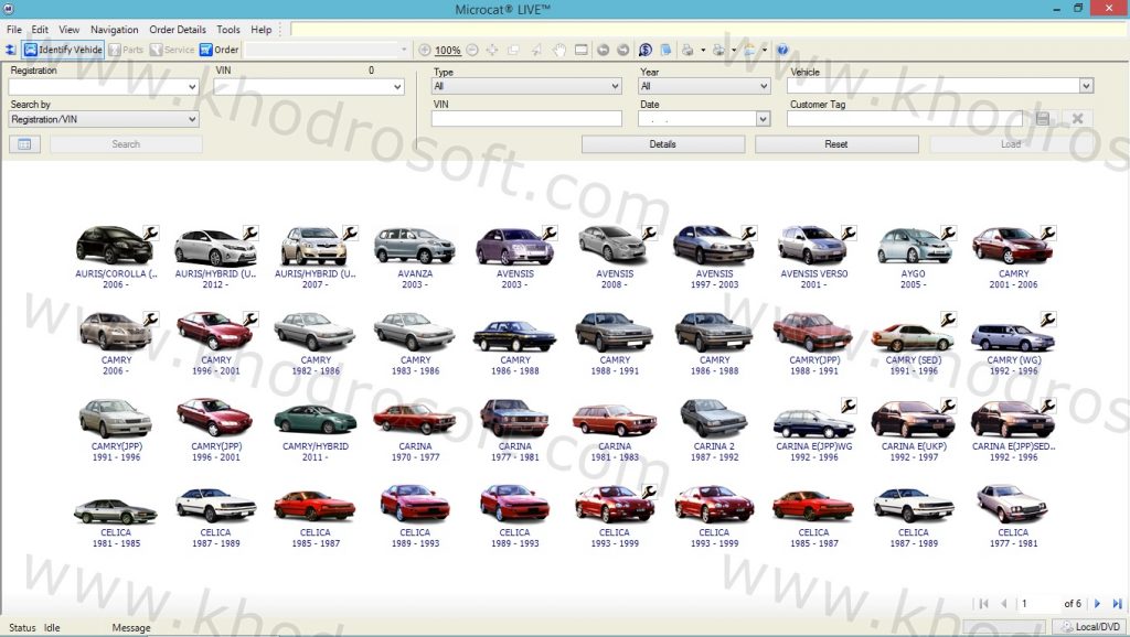 مایکروکت تویوتا - کاتالوگ شماره فنی تویوتا - Microcat Toyota