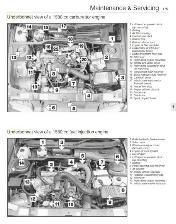 PDF کتاب انگلیسی راهنمای تعمیرات و سرویس پژو 405 + نقشه های سیم کشی | PEUGEOT 405 Petrol Service and Repair Wiring Diagram Manual - Image 4