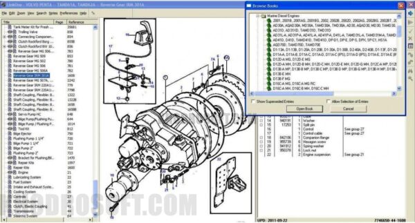 نرم افزار کاتالوگ شماره فنی قطعات موتورهای صنعتی ولوو پنا - VOLVO Penta Parts Catalog - EPC - Image 3