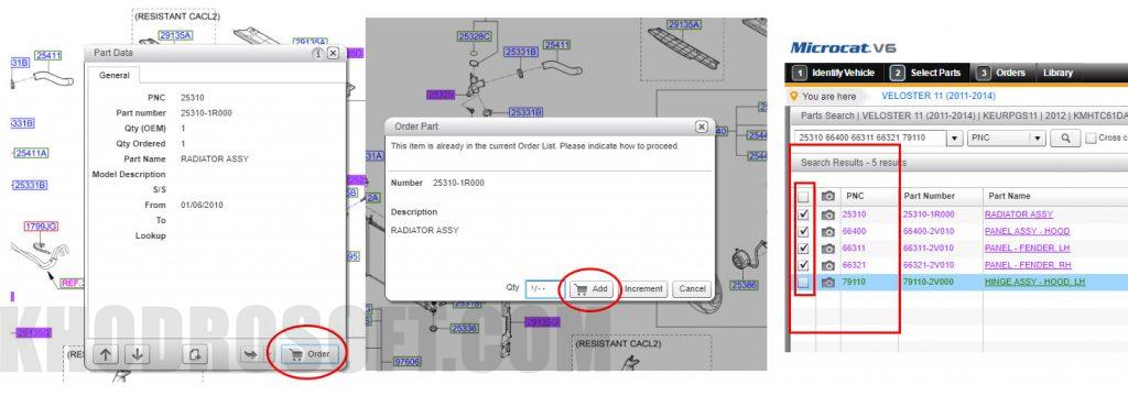 تهیه لیست سفارش در مایکروکت V6