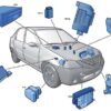 دسته سیم ها و محل نصب قطعات برقی تندر 90 + لیست قطعات برقی تندر 90 ال 90 Renault Logan Tondar90 Wiring Location Diagram