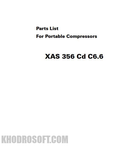 کاتالوگ قطعات یا پارت بوک کمپرسور اطلس کپکو Atlas Copco,Comperesor , XAS356 CD