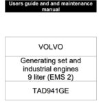 کتاب اصلی سرویس و اپراتوری موتور دیزل ژنراتور ولوو پنتا مدل VOLVO PENTA TAD941GE volvo Penta TAD941GE operators manual