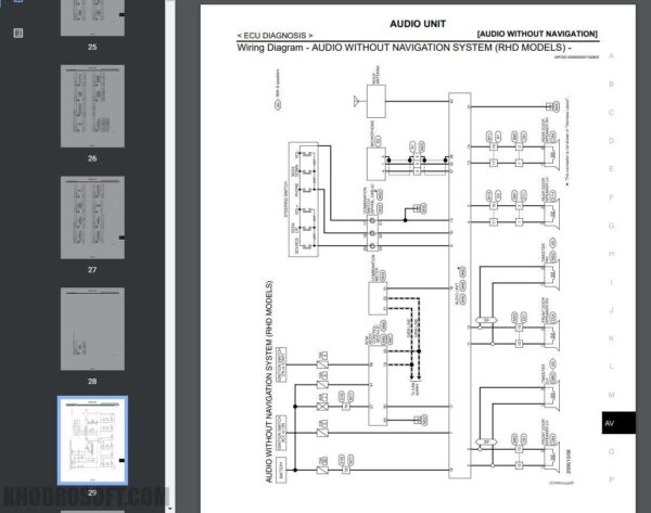 کتاب کامل راهنمای تعمیرات و عیب یابی نیسان قشقایی | همراه نقشه های سیم کشی برق nissan qashqai j10 p32l workshop manuals full