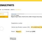 اکانت رسمی کاتالوگ آنلاین شماره فنی قطعات یدکی و لوازم جانبی رنو – renault online parts catalog access