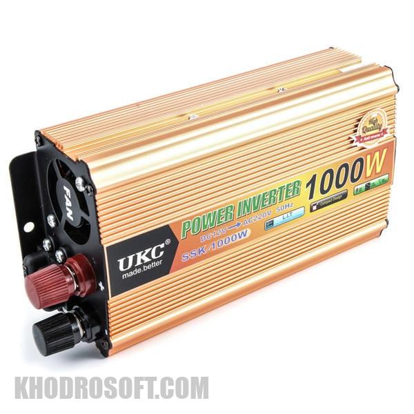 مبدل تبدیل کننده برق باتری ماشین خودرو برند UKC مدل CTA - 1000W car power inverter