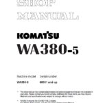 PDF راهنمای تعمیرات و نقشه های سیم کشی لودر کوماتسو KOMATSU WA380 5 Series Repair Service Manual