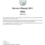 راهنمای تعمیرات و نقشه های سیم کشی برق ام جی 6 مدل های 2014 به پایین | MG 6 2014 Repair and Service Manual