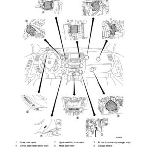 راهنمای تعمیرات سیستم تهویه مطبوع نیسان مورانو 2014 + نقشه های سیم کشی برقی