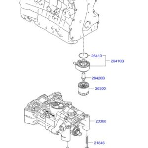 233002G401 - اویل پمپ اصلی هیوندای کیا | Oil Pump Balance Shaft Assy