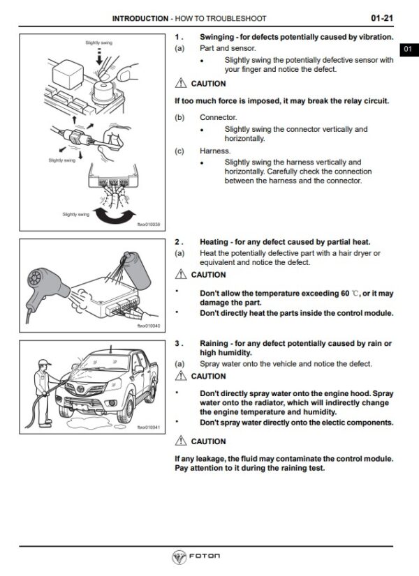 راهنمای سرویس عیب یابی و تعمیرات فوتون تونلند کامینز ISF 2.8 + نقشه مدارهای الکتریکی FOTON Tunland Service Repair Manual all Cummins ISF 2.8