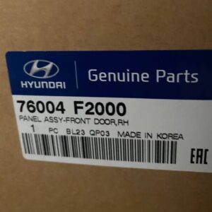 76004F2000 درب جلو‌ راست هیوندای النترا ۲۰۱۸ | HYUNDAI ELANTRA 2018 | PANEL ASSY | FRONT DOOR | RH