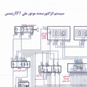 نقشه سیستم سوخت رسانی سمند EF7 | IKCO SAMAND EF7 SIMENSE FUEL SYSTEM WIRING DIAGRAM