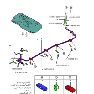 راهنما و کاتالوگ قطعات و لوازم یدکی پراید صبا جی تی ایکس سایپا - SAIPA PRIDE SABA GTX PARTS CATALOG MANUAL