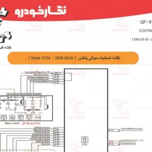 نقشه شماتیک مولتی پلکس نود سی سی ان Node CCN - SMS MUX Schematic Diagram